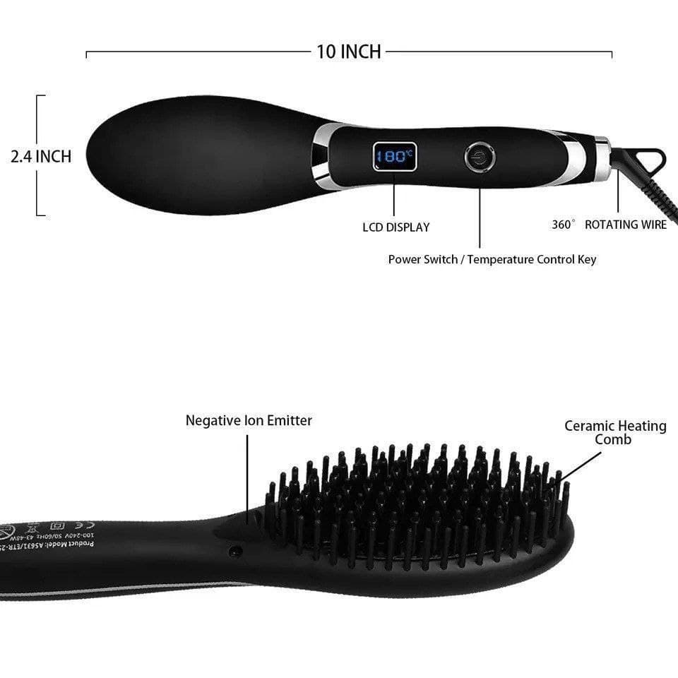 Ceramic Heating Hair Straightening Comb